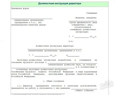 Кто пишет должностные инструкции в организации