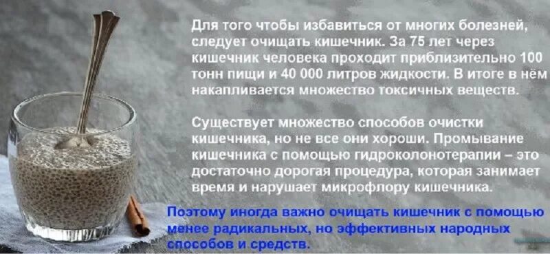 Как очистить кишечник от камней. Народные средства для очистки кишечника. Способы и рецепты очищения кишечника. Семена чиа для похудения и очищения организма. Для очищения кишечника семена чиа.