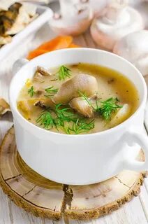 Суп картофельный с шампиньонами