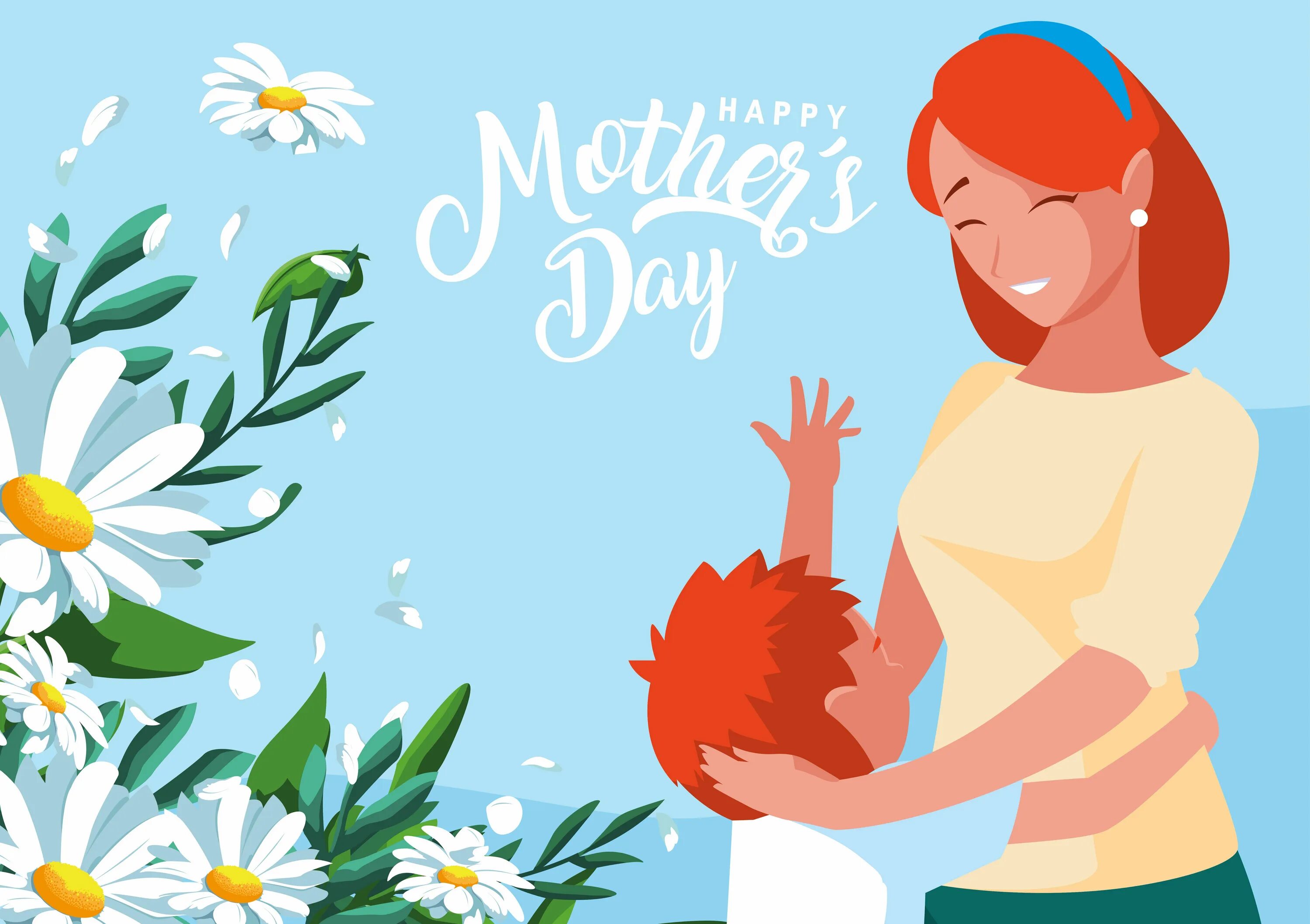День матери является. Плакат ко Дню матери. День матери иллюстрации. Открытки с днём матери. День матери вектор.