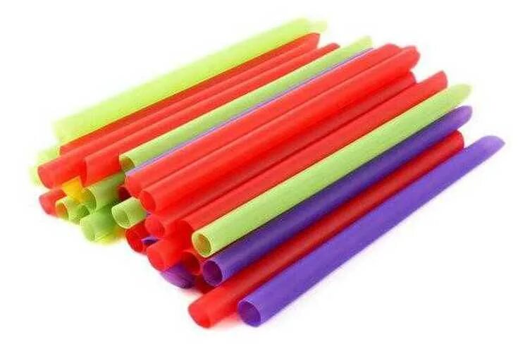трубочки для напитков пластиковые ddk milk цветные 250шт. пластиковые трубочки. барные трубочки. пластиковая одноразовая трубочка. трубочки широкие.