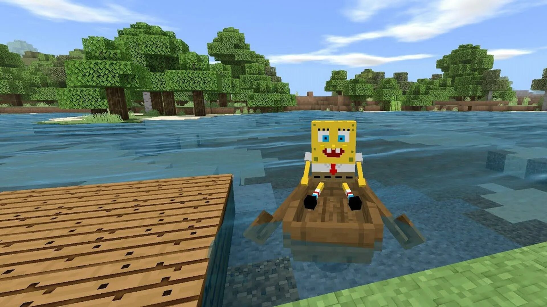 Spongebob minecraft. Minecraft spongebob mod. бикини боттом в майнкрафте. губка боб квадратные штаны майнкрафт.
