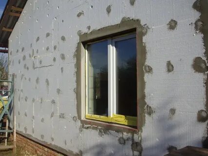 Утепляем стену снаружи пенопластом