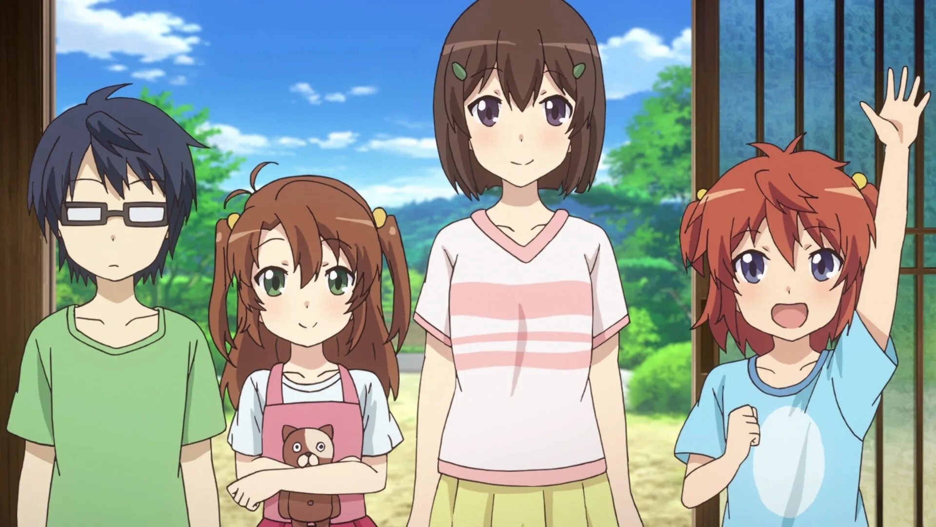 Деревенская глубинка non non Biyori. Non non Biyori персонажи. Деревенская глубинка 3 / non non Biyori Nonstop арт. Non non non lyrics