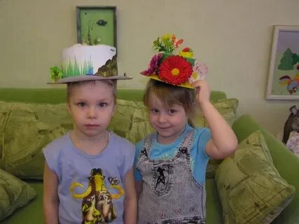 Как украсить шляпу в детский сад