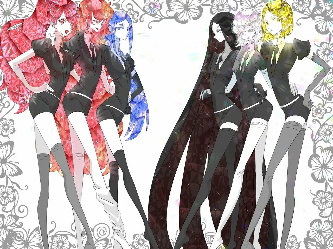 Бесконечные самоцветы. Houseki no kuni Ruby. Рутил и падпараджа.