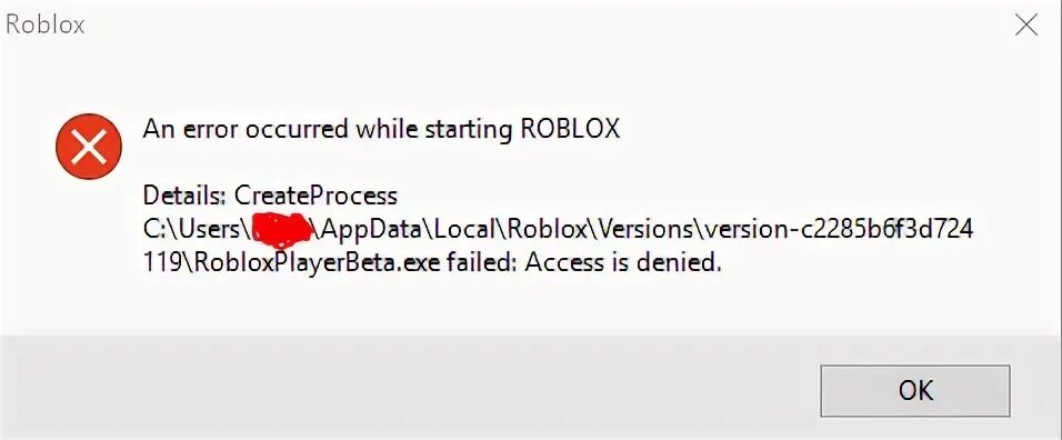 Cannot continue installation roblox