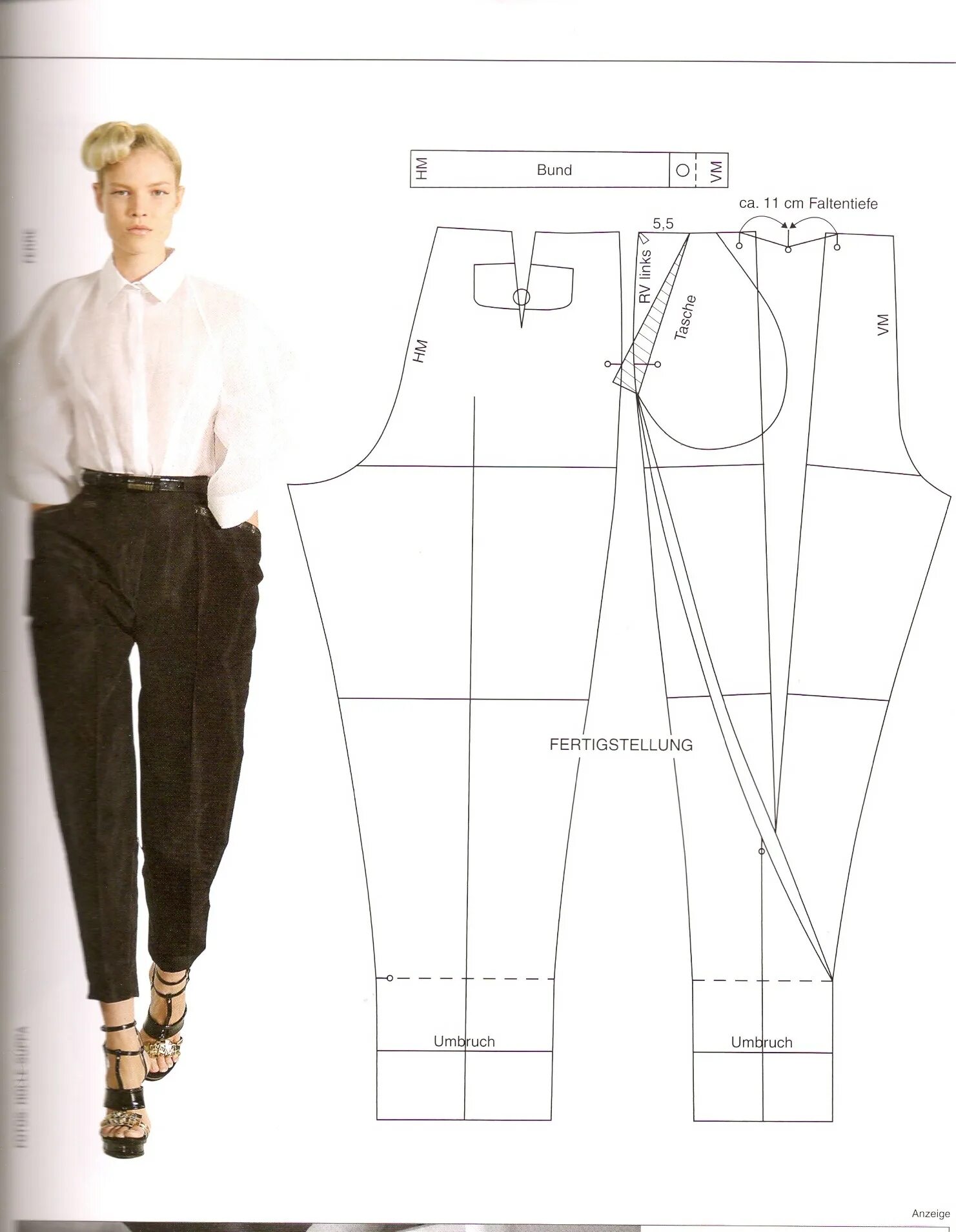 стильные брюки выкройки