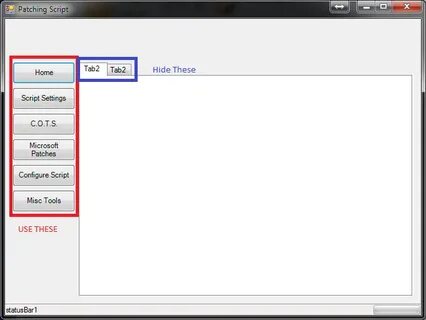 Hidden tab