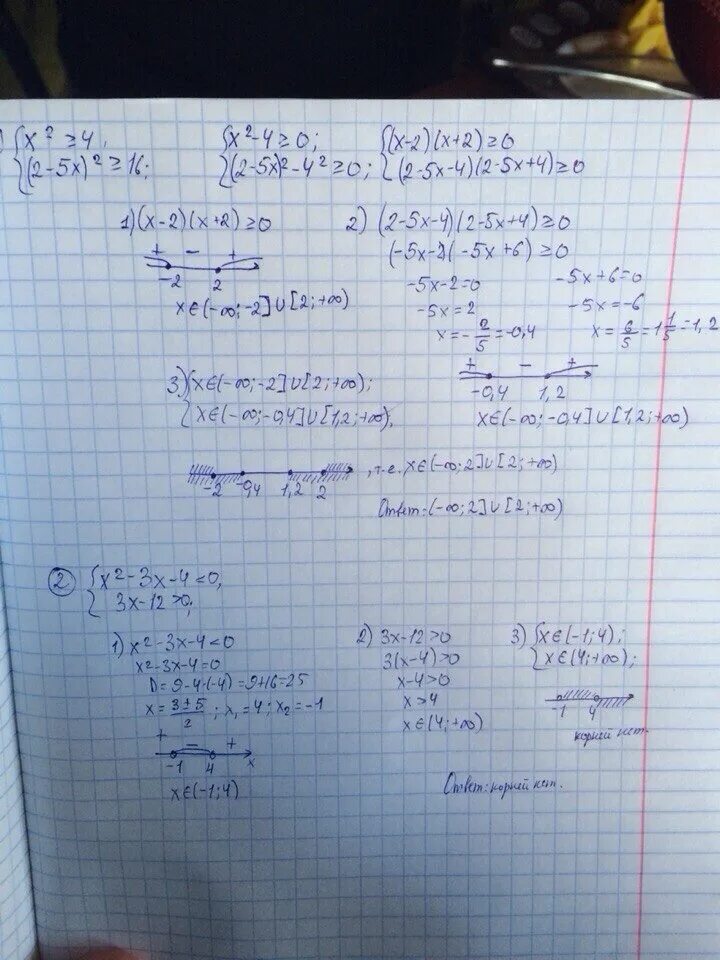 X2-4x+3 больше или равно 0. X-2/3-X больше или равно 0. X2-3x-10 больше или равно 0. (X-3)(4-X)(X+2)2 больше или равно 0. X2 12 больше 0