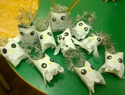 Новогодняя игрушка из бросового материала