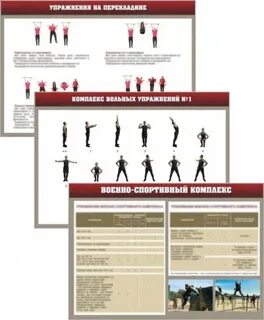 Комплекс вольных упражнений для военнослужащих 1.2 3