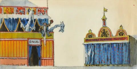 Задний план картины петрушка