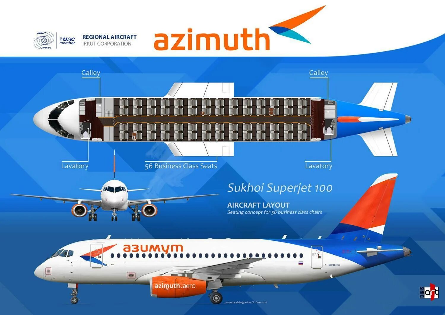 Самолет Сухой Суперджет 100 95 (Sukhoi Superjet): схема салона, технические хара