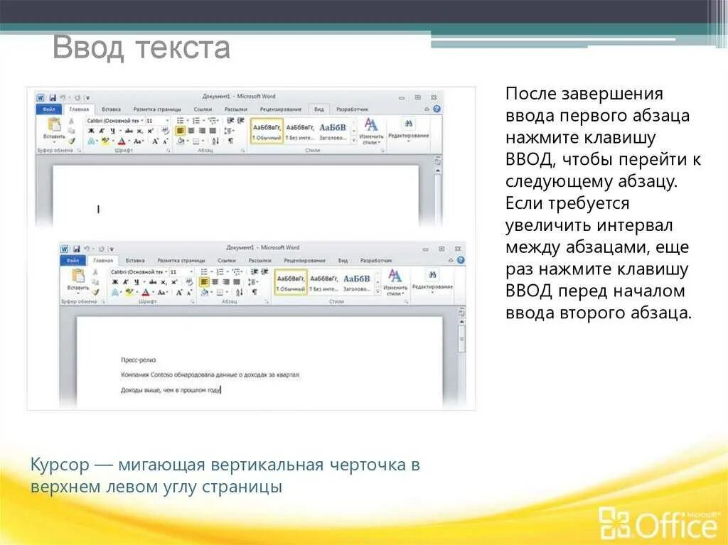 Ввод текста. Шаблоны для ввода текста. Набор ввод текста. Пример ввода текста.