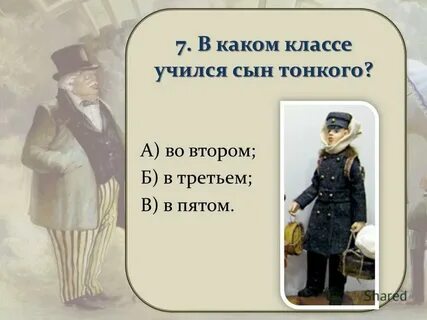 Внешность толстого из рассказа