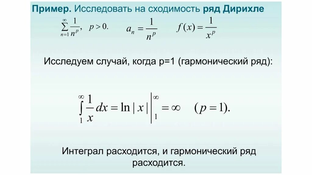Как понять сходится или расходится