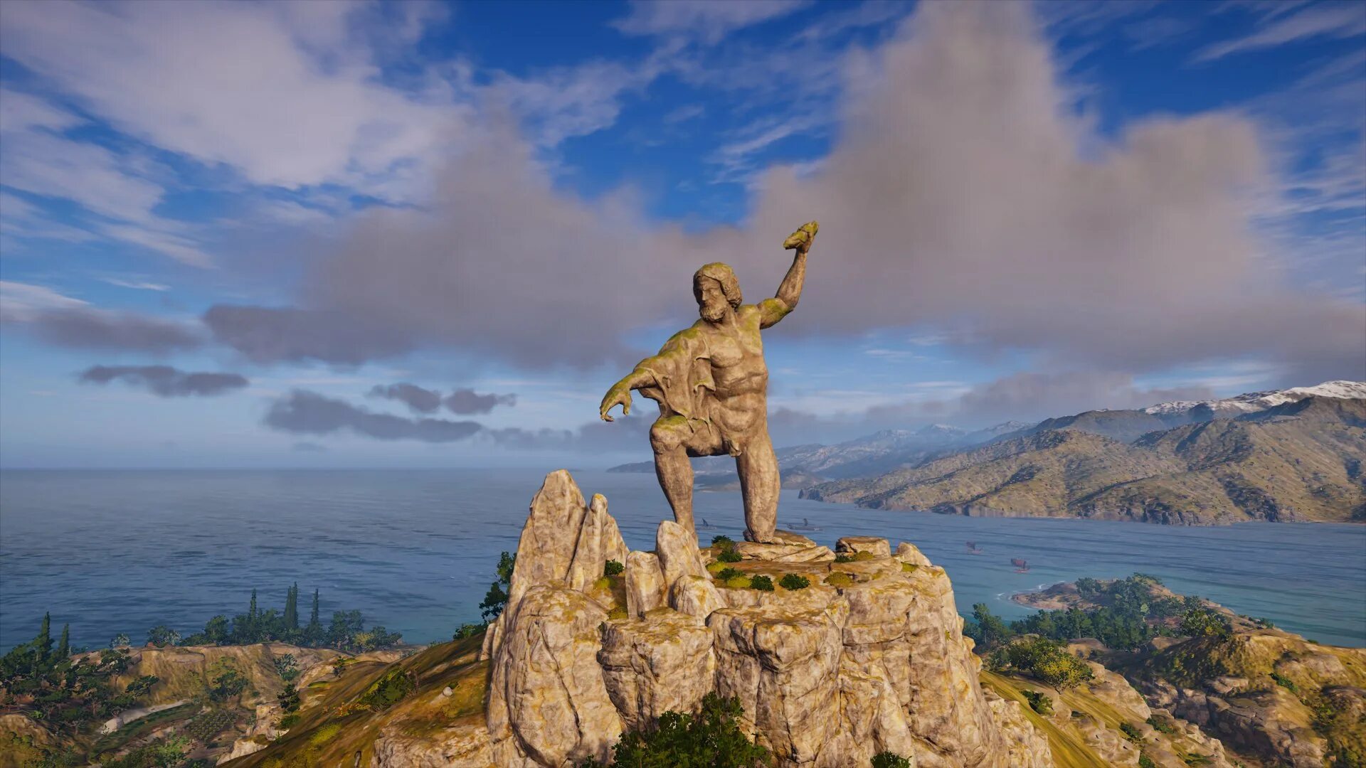 Ассасин одиссея зевс. Ассасин одиссей статуя. Ассасин крид одиссей статуи. Ассасин одиссея статуи. Ассасин одиссея зевс.