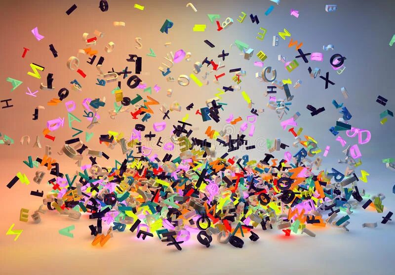 Falling letters