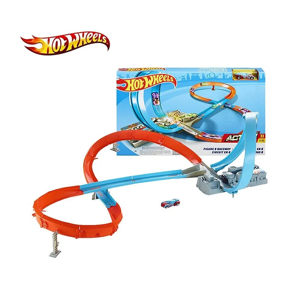 Hot wheels инструкции по сборке. Трек хот Вилс ggf92. Hot Wheels кольцевой трек. Трек hot Wheels Figure 8 Raceway ggf92. Трек хот Вилс 2 петли
