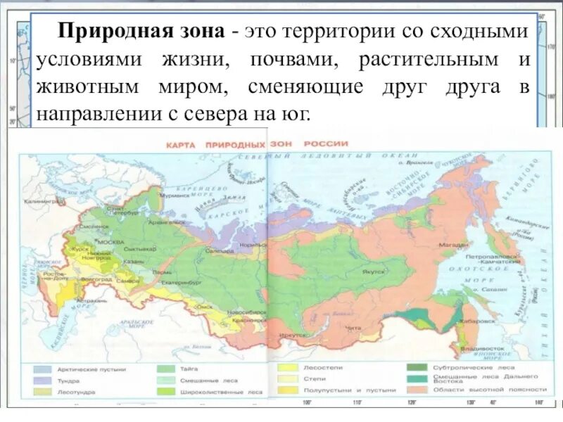 Карта природные зоны России 4 класс окружающий мир природные зоны. Природные зоны России с севера на Юг 4 класс. Карта природных зон России 2023. Природные зоны России с севера на Юг на карте.