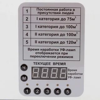 Наработки бактерицидных ламп