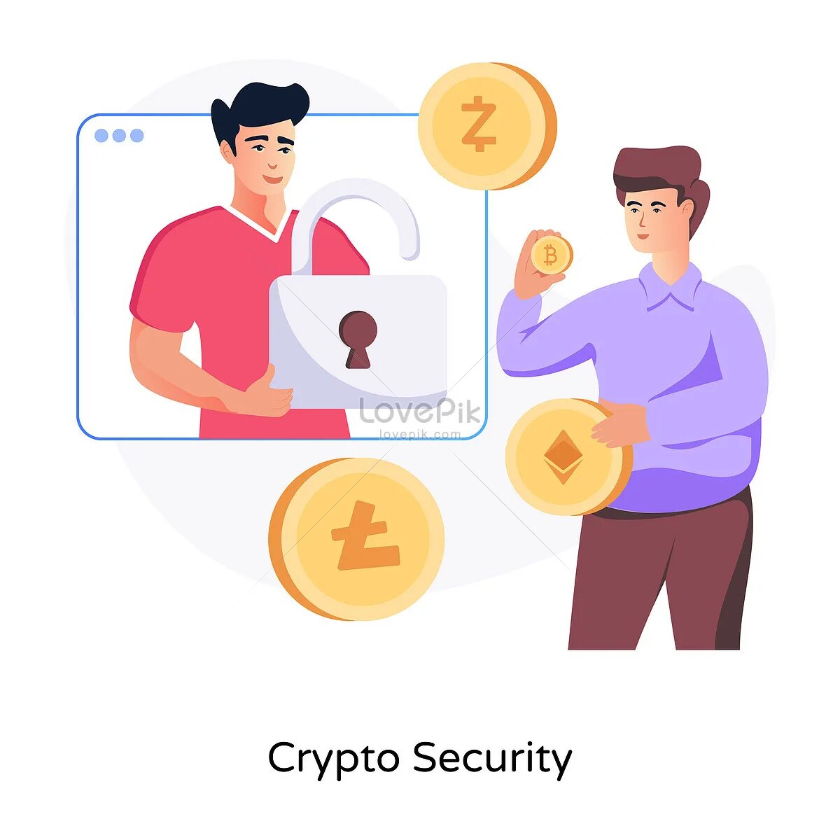 Secure your crypto tap. Crypto security. секьюрити иллюстрация. crypto security best practices. crypto security 3d.