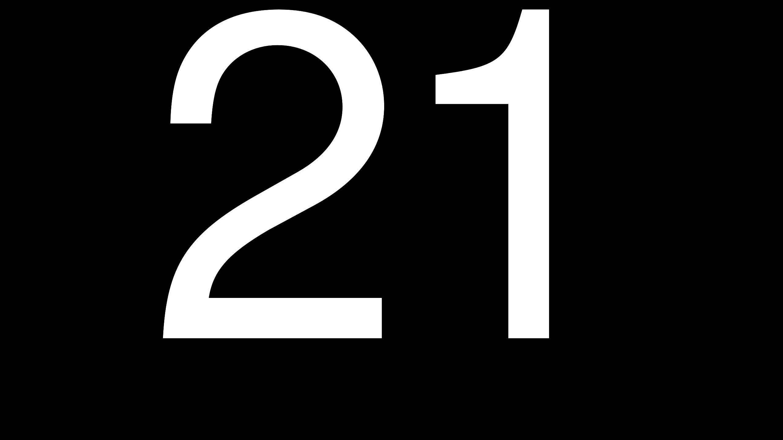 6 21 д. Цифра 21. Цифры на черном фоне. Черные цифры на белом фоне. Цифра 21 на черном фоне.