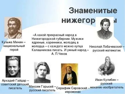 Какие известные люди живут в новосибирске. Выдающиеся нижегородцы. Известные люди Нижегородской области. Известные люди Нижнего Новгорода. Знаменитые люди земли Нижегородской.