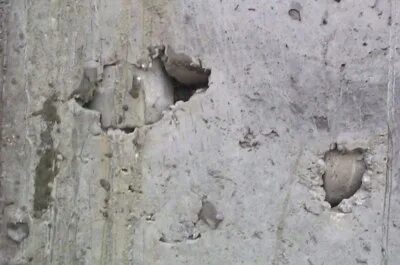 Сколы бетона. Раковины железобетонных конструкций. Полости в бетоне. Провибрированный бетон. Каверны раковины в фбс.