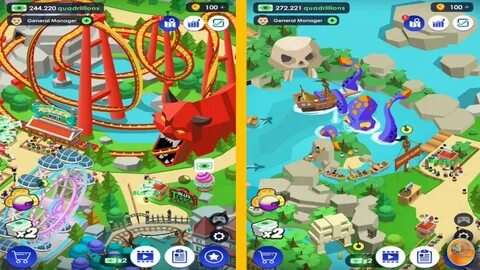 Idle theme park мод