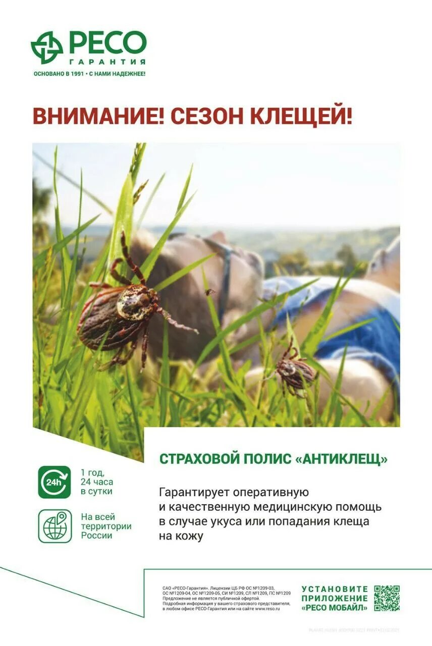 Страховка от клеща ярославль. Полис антиклещ ресо. антиклещ страховка. объявление о страховании от клеща. антиклещ страхование ресо.