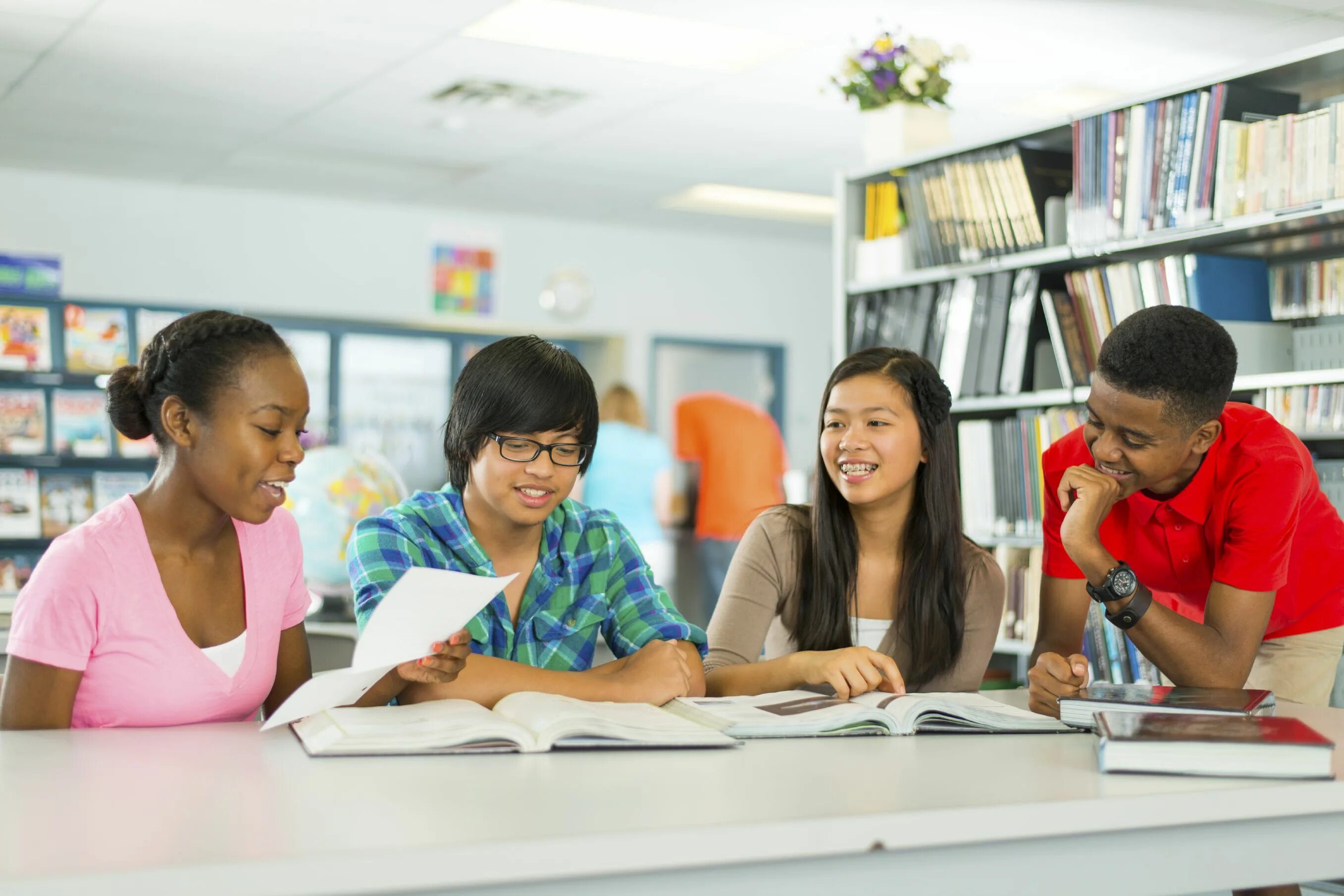 The teacher all the questions. English language Learners. Thai student learn. Reading about student and teacher.