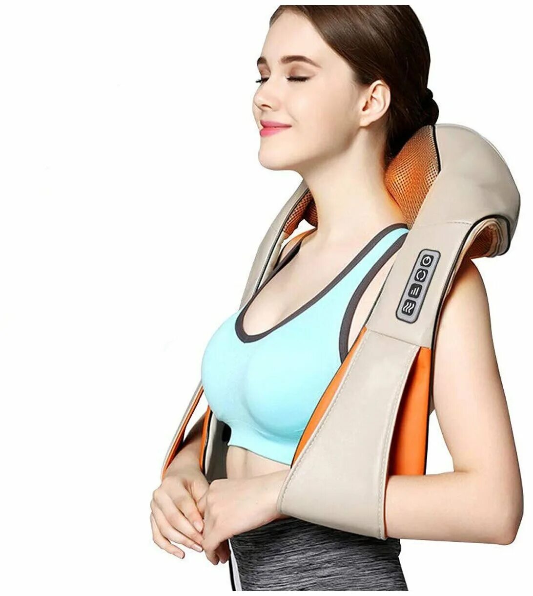 массажер для шеи и плеч какой выбрать. массажер роликовый для шеи и спины zenet zet-757. U-образный электрический массажёр шиацу fastuby. Zenet zet-757. Nm001.