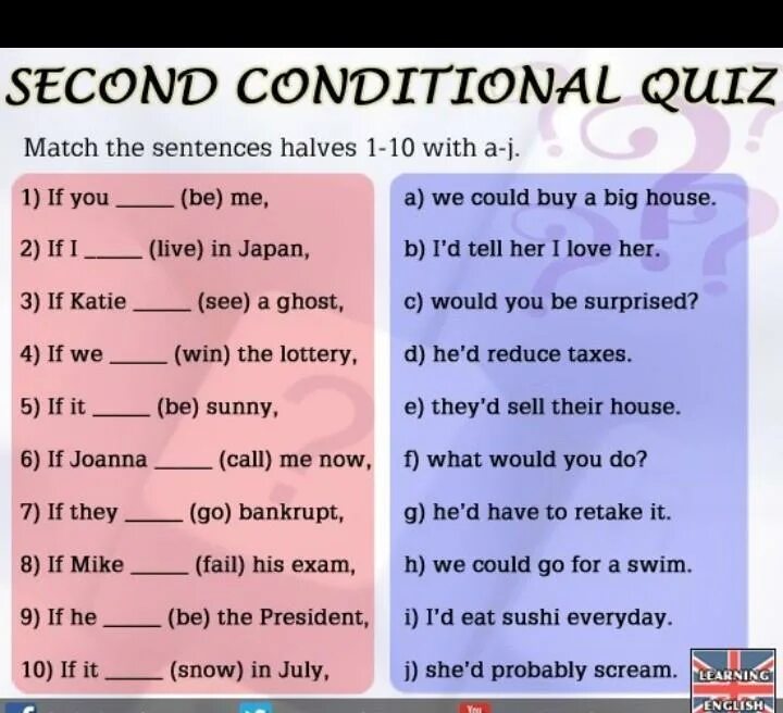 B match the sentence halves. Conditionals в английском Worksheets. Conditionals в английском exercises. Conditionals упражнения. Second conditional вопросы.