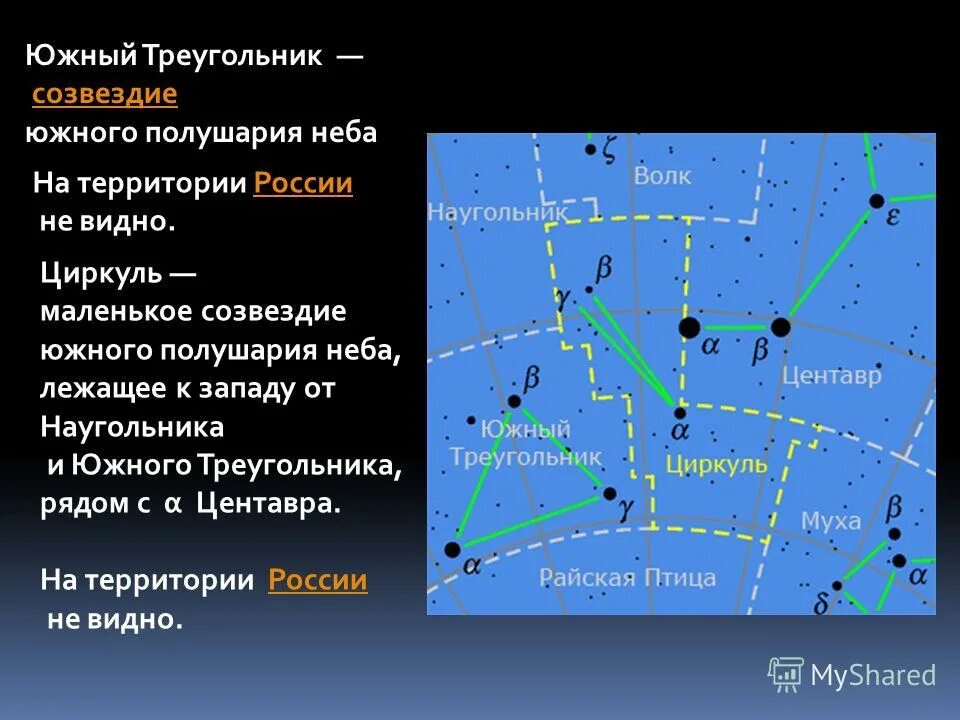 Созвездие южного полушария главная звезда факт 6. Южное небо созвездия. Созвездия Южного полушария. Созвездие Южный треугольник. Карта созвездий Южного полушария.