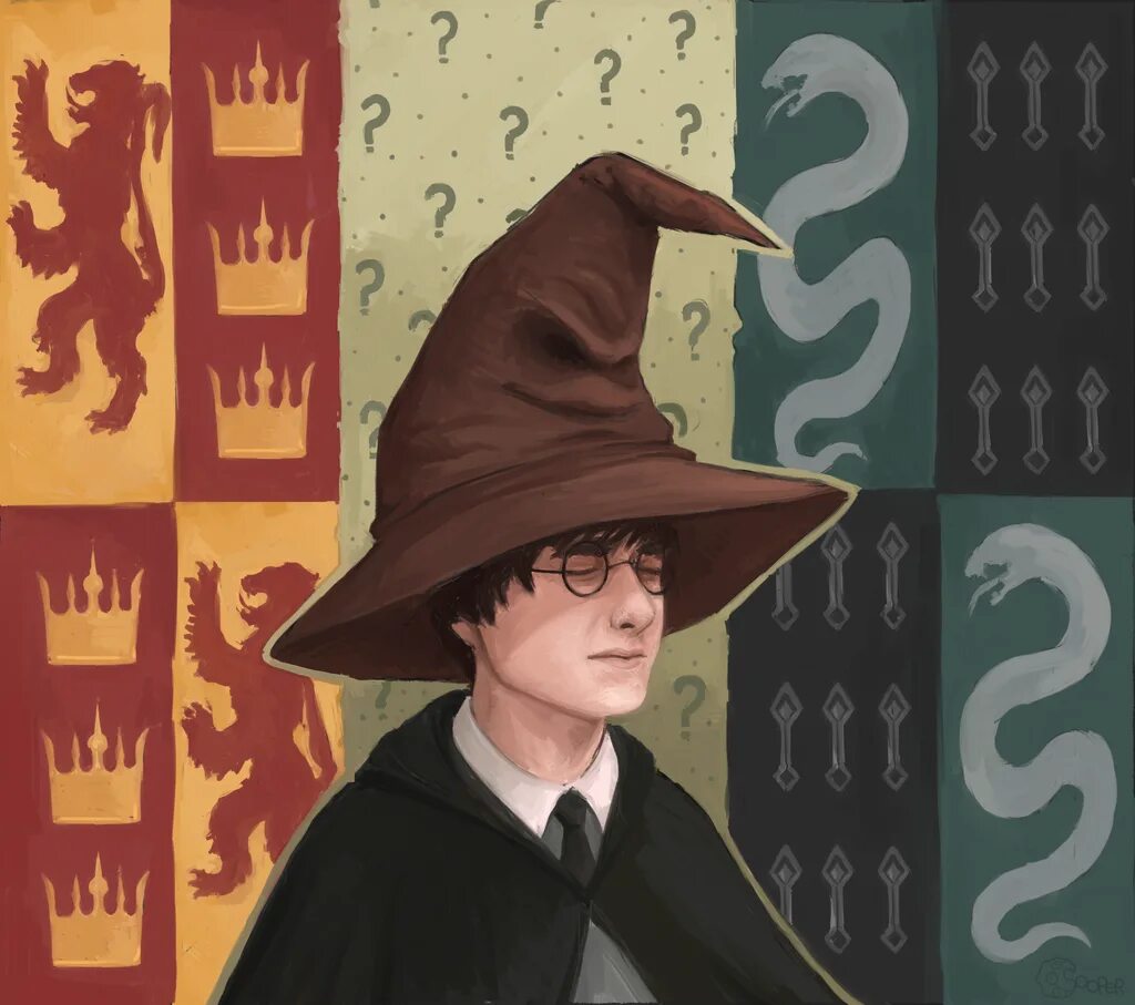 Листьев в колпаке. Распределяющая шляпа Harry Potter.