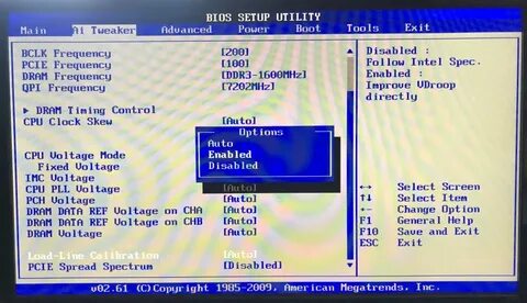 Setup value