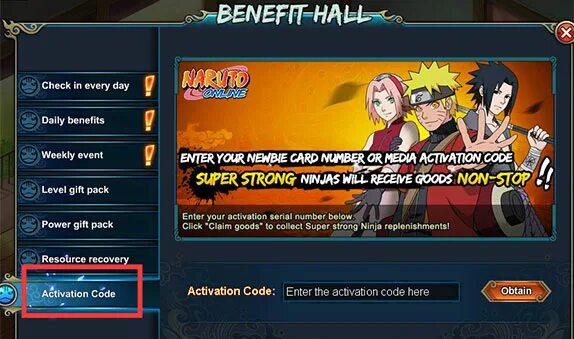 The time of ninja codes