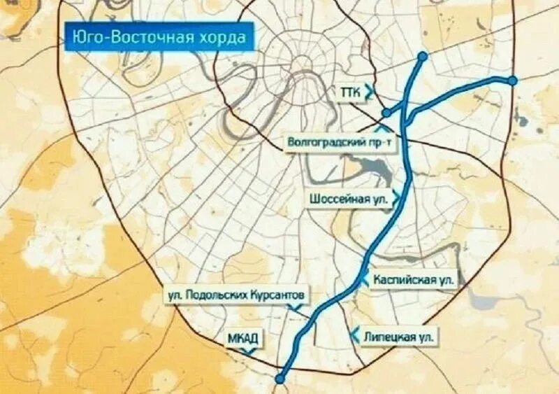 Карта восточной хорды. Юго-Восточная хорда. Юго-Восточная хорда в Москве. Юго-Восточная хорда на карте Москвы. Хорда Юго-Восточная проект.