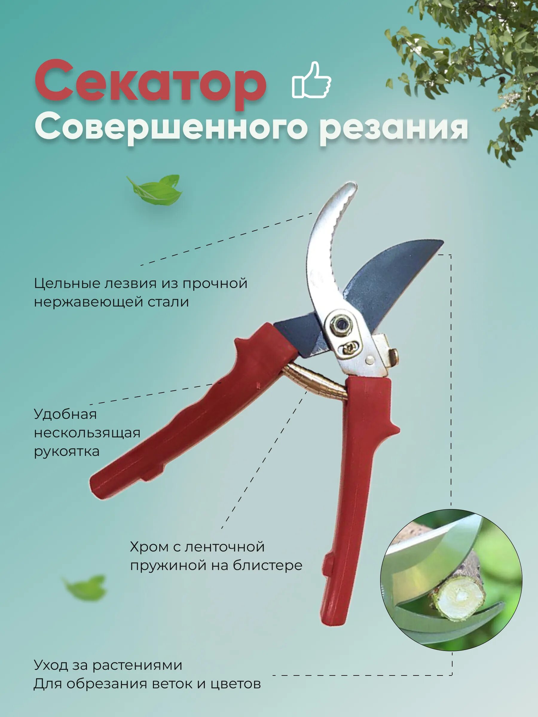 Характеристики секаторов