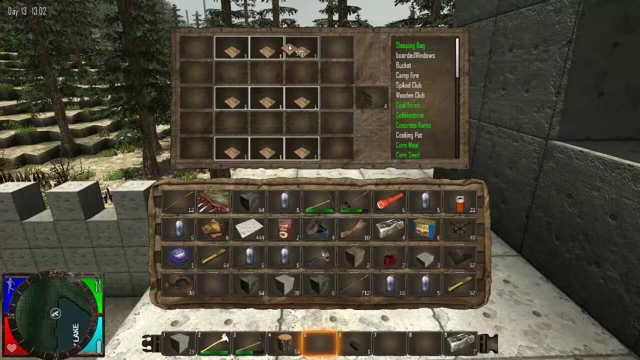 Как настроить 7 days to die. Крафты в 7 days to die alpha 6.4. 7 days to die альфа 1. 7 days to die крафт. верстак 7 days to die.