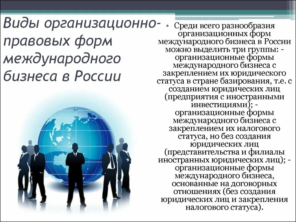 Международный бизнес россии