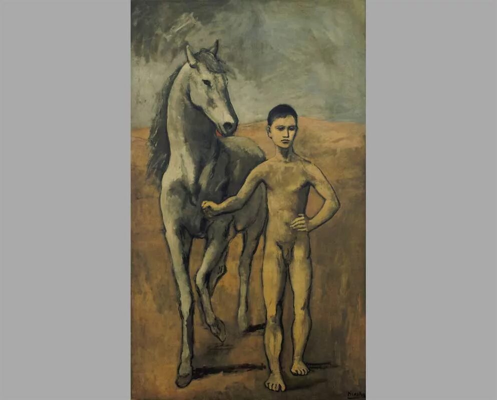 Ведомый юноша. Пабло Пикассо мальчик, ведущий лошадь. Мальчик с лошадью Пикассо. Конь кубизм. Мальчика ведущего лошадь Пикассо.