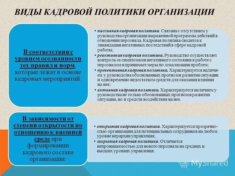 Пассивная и активная кадровая политика компании. Пассивная кадровая политика. Пассивная реактивная превентивная активная кадровая политика. Реактивная кадровая политика. Выраженная программа действий в отношении персонала.