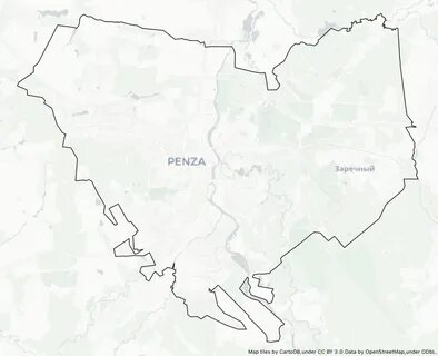 Карта заречного пензенская область