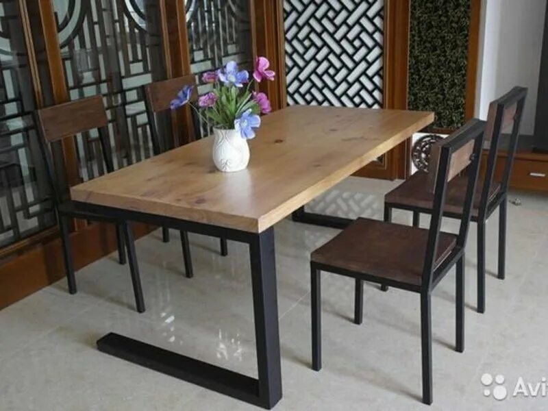 столы и стулья из профильной трубы. стол 50 на 80 лофт. стол лофт лдсп-4. стол лофт 700х1200. стол лофт 1800х800.