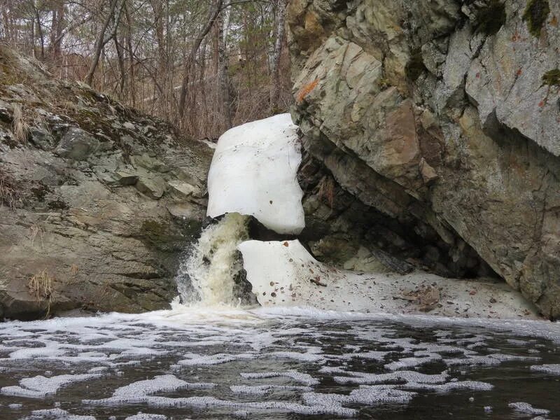 Ольгин водопад. Челябинские водопады