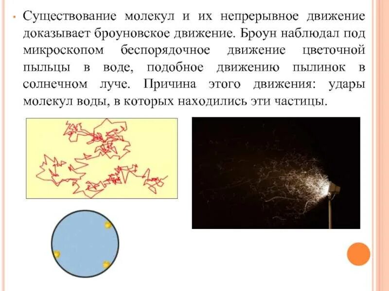 Доказательства движения молекул. Броуновское движение молекул. броуновское движение в микроскопе. доказательство броуновского движения.