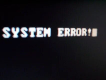 System error ошибка